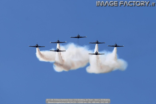 2017-09-16 Base Aerienne Sion 1310 Breitling Jet Team - Aero L-39 Albatros